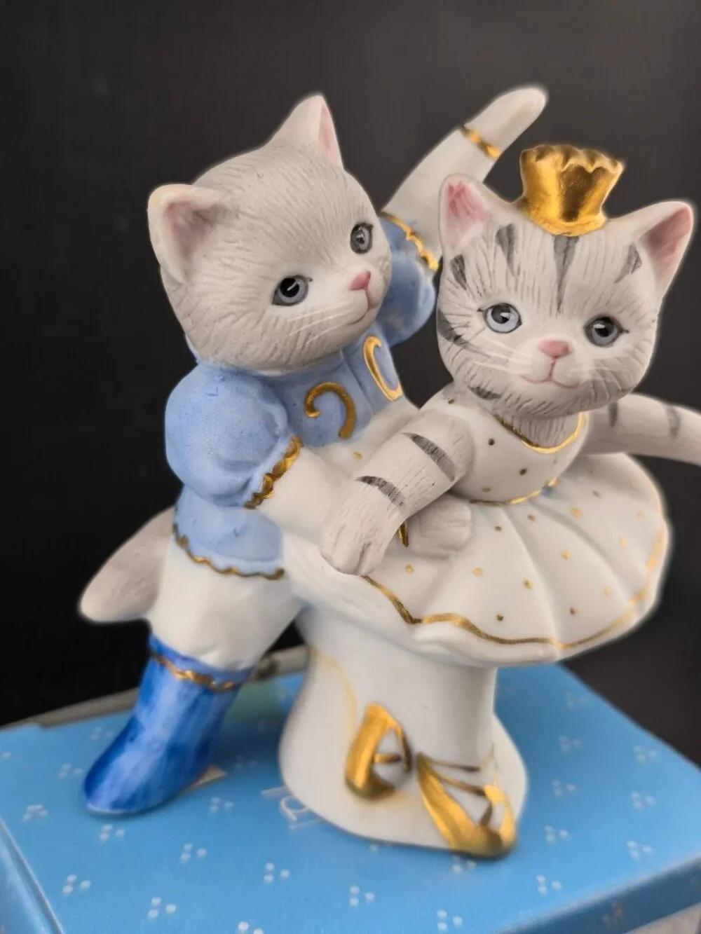 Kitty Cucumber & Albert Swan Lake Ballet Cats Schmid 1990 Annual Collectible